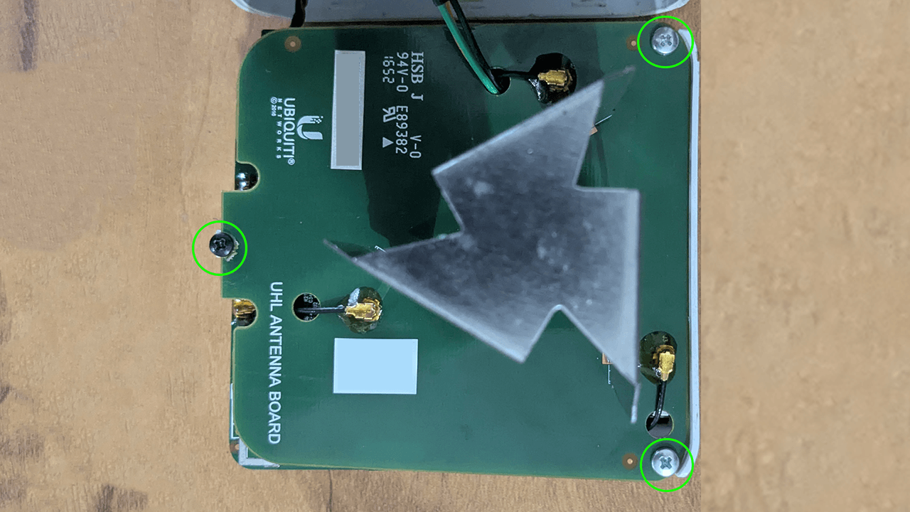 Screws on top board of Amplifi HD Router